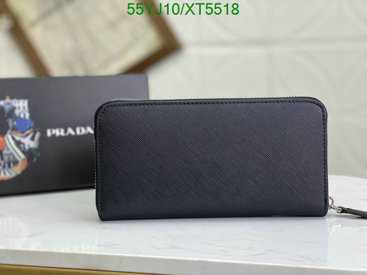 Prada-Wallet-4A Quality, Code: XT5518,$: 55USD