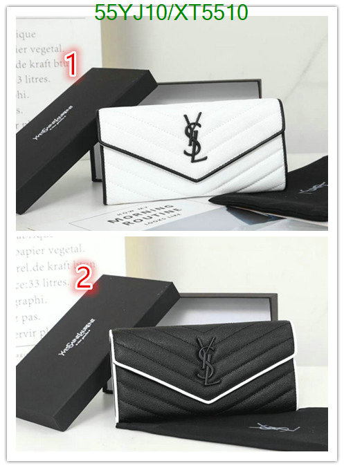 YSL-Wallet-4A Quality, Code: XT5510,$: 55USD