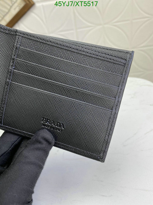 Prada-Wallet-4A Quality, Code: XT5517,$: 45USD