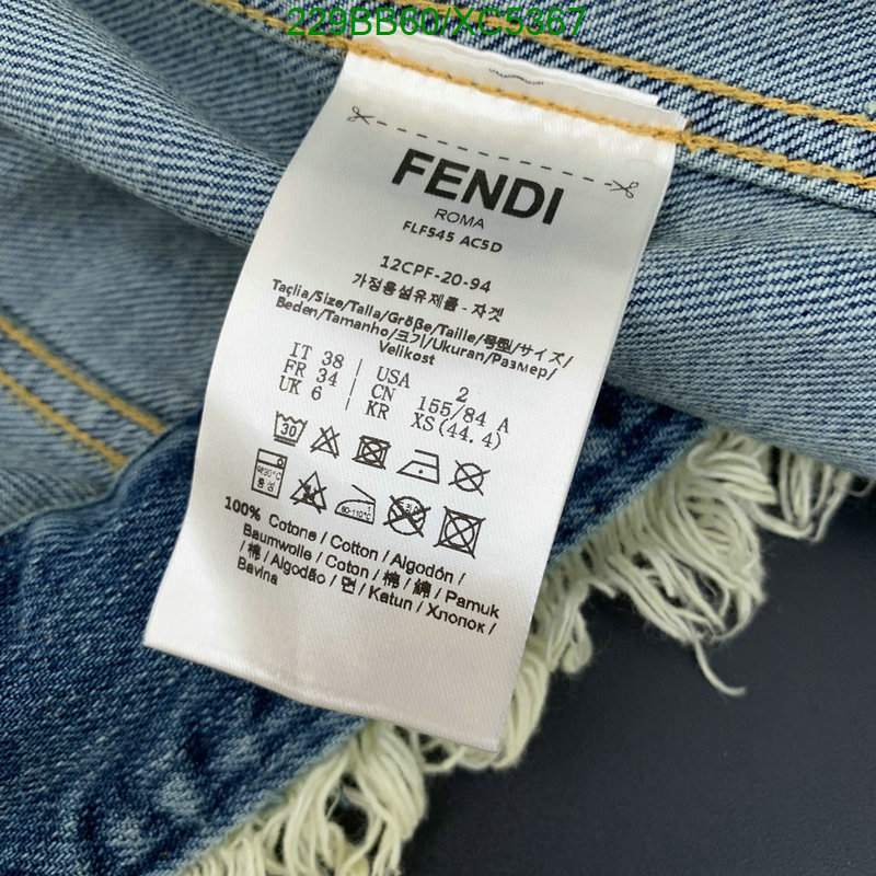 Fendi-Clothing, Code: XC5367,$: 229USD