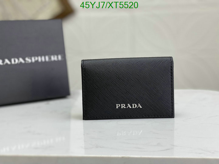 Prada-Wallet-4A Quality, Code: XT5520,$: 45USD