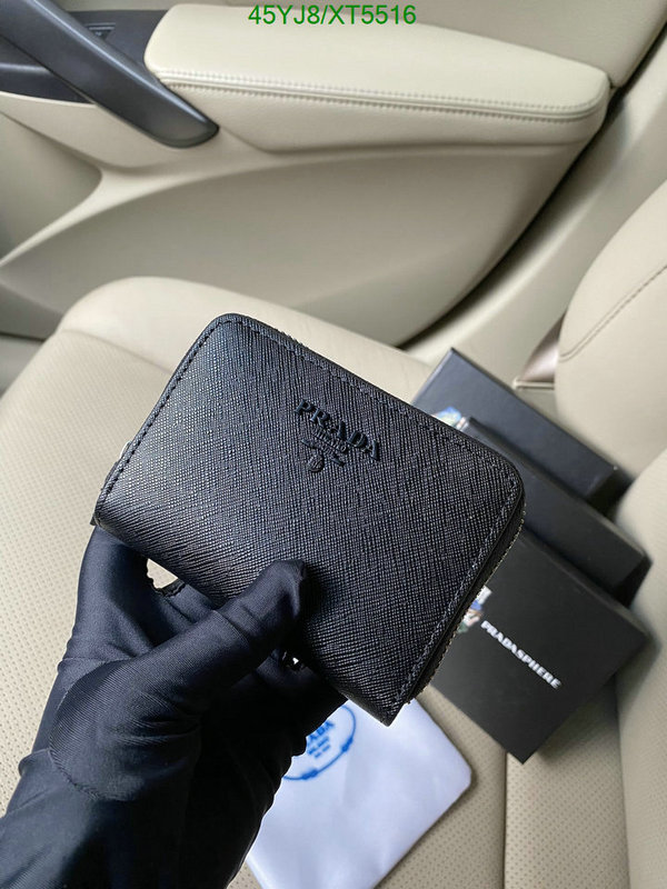 Prada-Wallet-4A Quality, Code: XT5516,$: 45USD