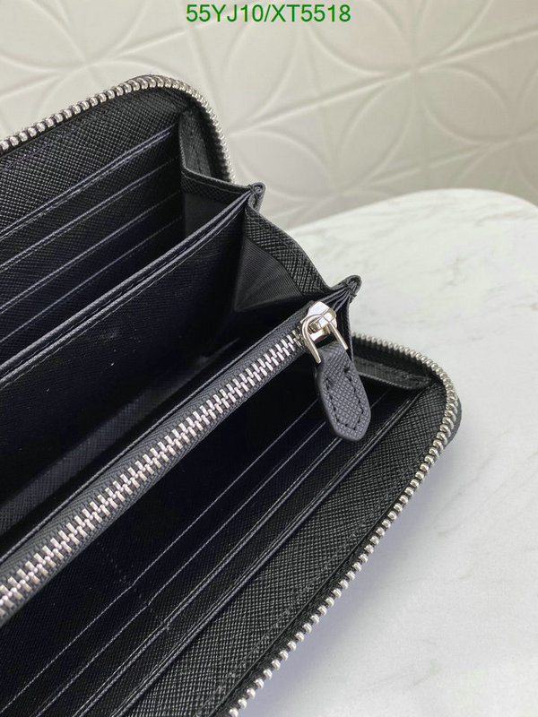 Prada-Wallet-4A Quality, Code: XT5518,$: 55USD