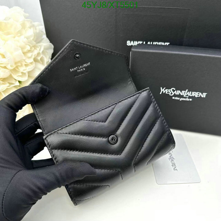 YSL-Wallet-4A Quality, Code: XT5501,$: 45USD