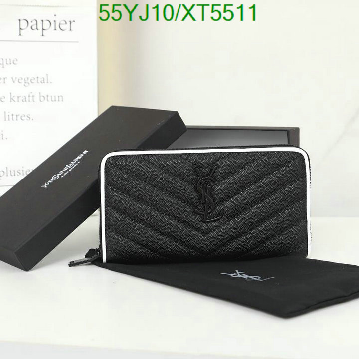 YSL-Wallet-4A Quality, Code: XT5511,$: 55USD