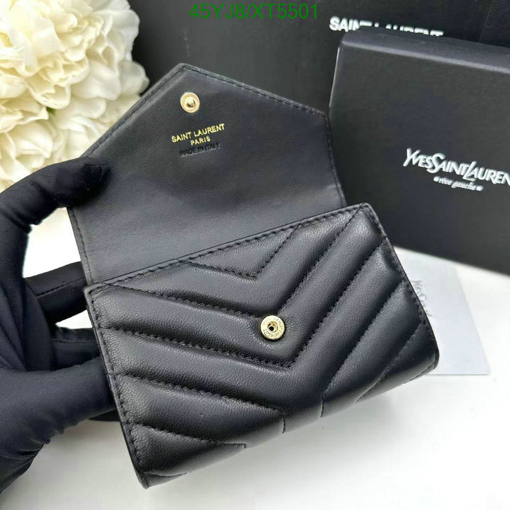 YSL-Wallet-4A Quality, Code: XT5501,$: 45USD