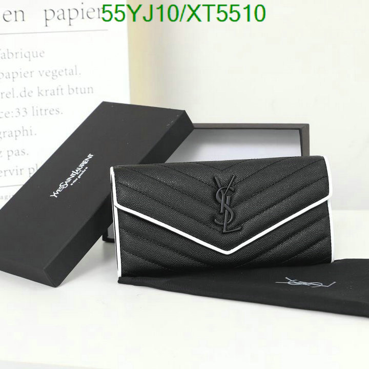 YSL-Wallet-4A Quality, Code: XT5510,$: 55USD