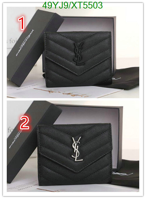 YSL-Wallet-4A Quality, Code: XT5503,$: 49USD