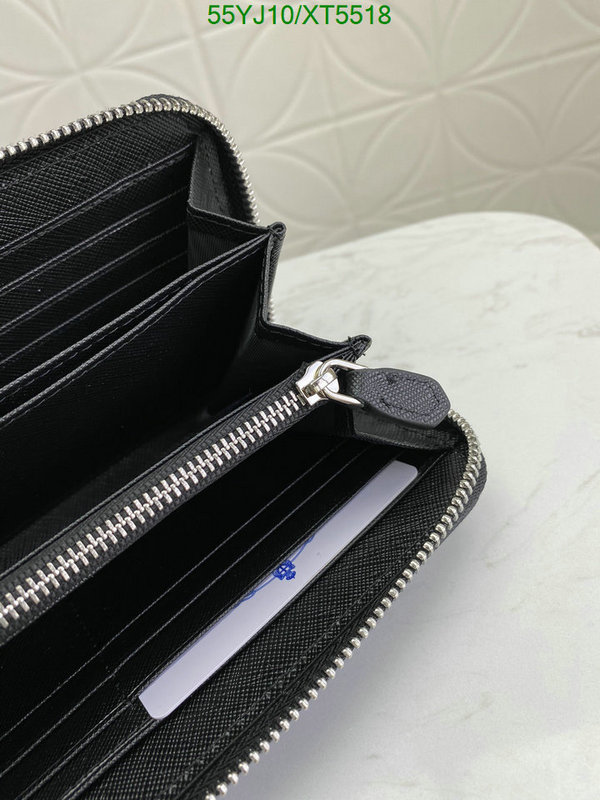 Prada-Wallet-4A Quality, Code: XT5518,$: 55USD