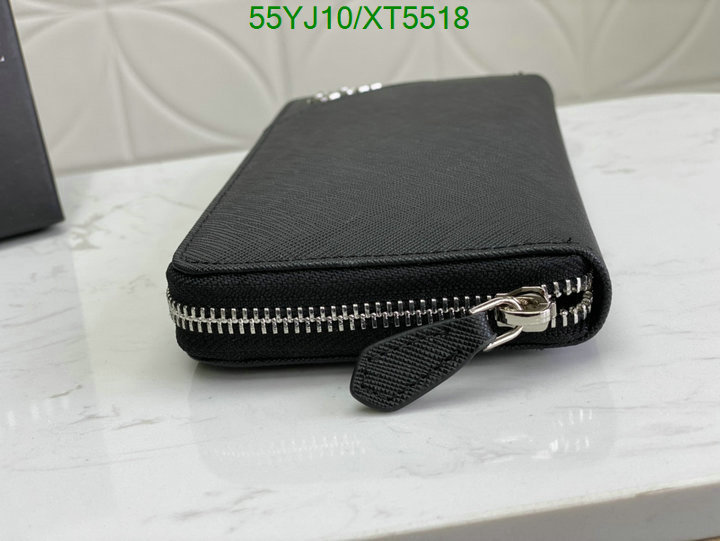 Prada-Wallet-4A Quality, Code: XT5518,$: 55USD