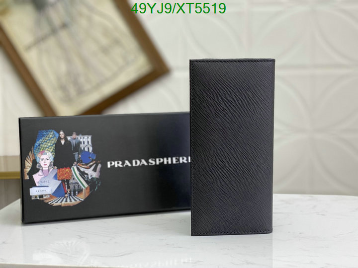 Prada-Wallet-4A Quality, Code: XT5519,$: 49USD