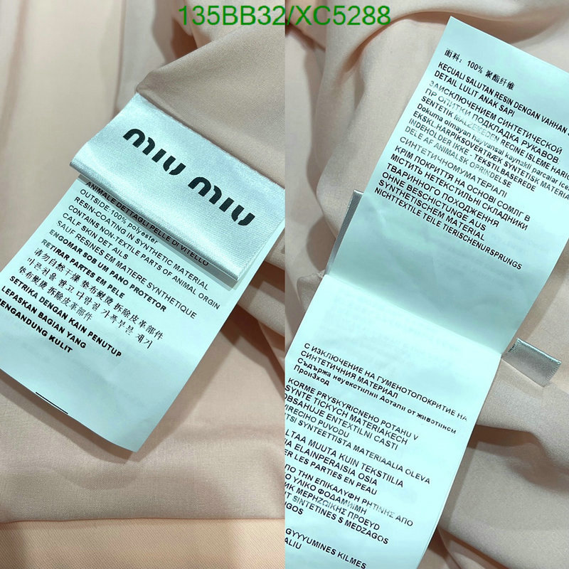 MIUMIU-Clothing, Code: XC5288,$: 135USD