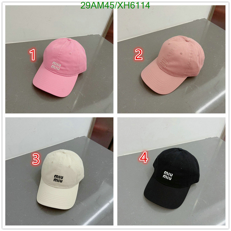 Miu Miu-Cap (Hat), Code: XH6114,$: 29USD