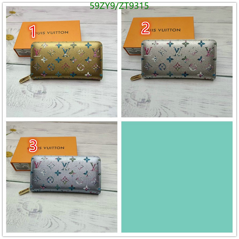 Wallet-LV Bags(4A) Code: ZT9315 $: 59USD