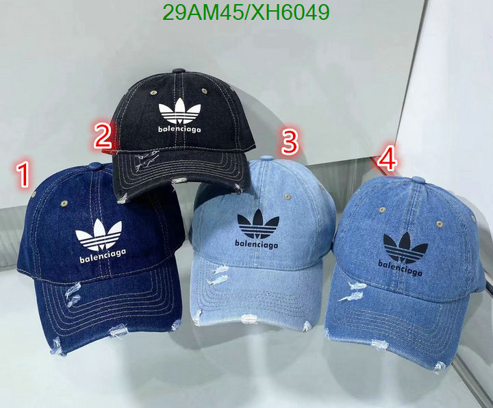 Balenciaga-Cap (Hat), Code: XH6049,$: 29USD