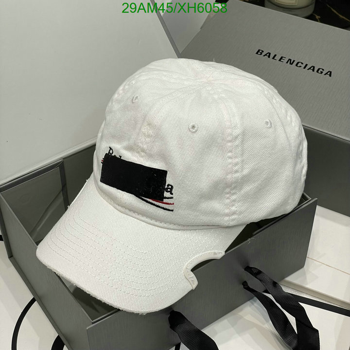 Balenciaga-Cap (Hat), Code: XH6058,$: 29USD