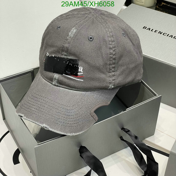 Balenciaga-Cap (Hat), Code: XH6058,$: 29USD