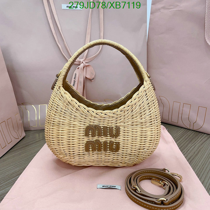 Miu Miu-Bag-Mirror Quality Code: XB7119 $: 279USD