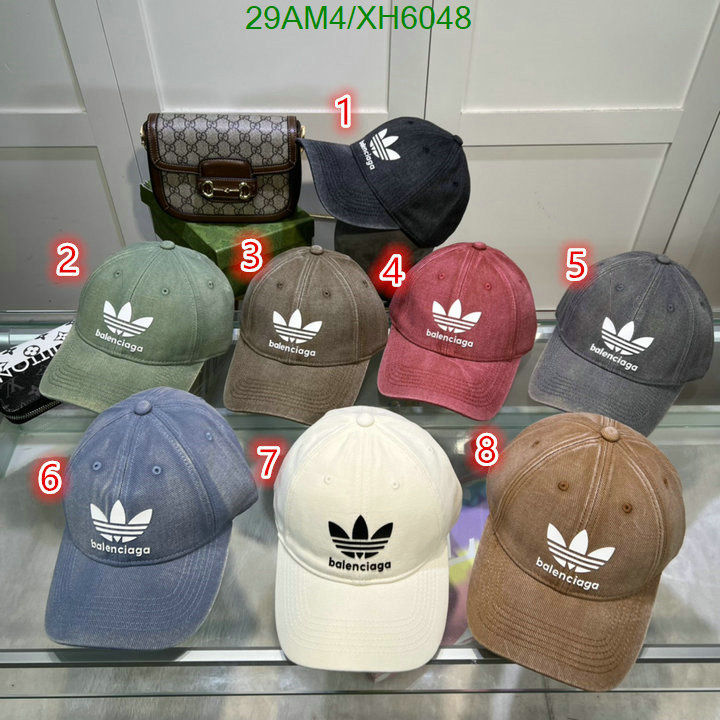 Balenciaga-Cap (Hat), Code: XH6048,$: 29USD