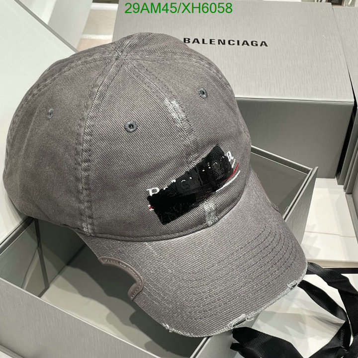 Balenciaga-Cap (Hat), Code: XH6058,$: 29USD