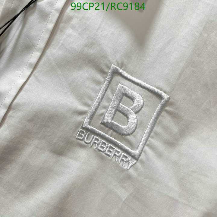 Burberry-Clothing Code: RC9184 $: 99USD