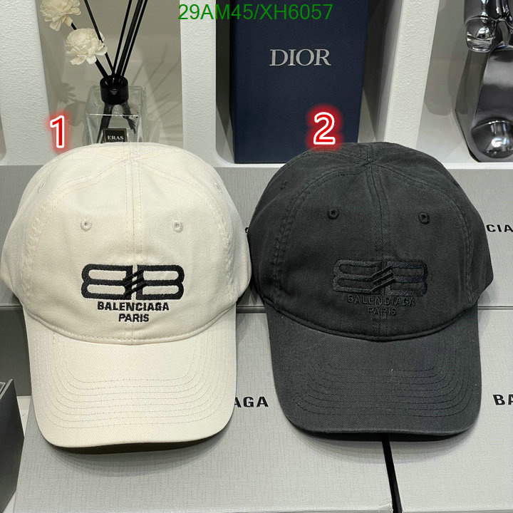 Balenciaga-Cap (Hat), Code: XH6057,$: 29USD