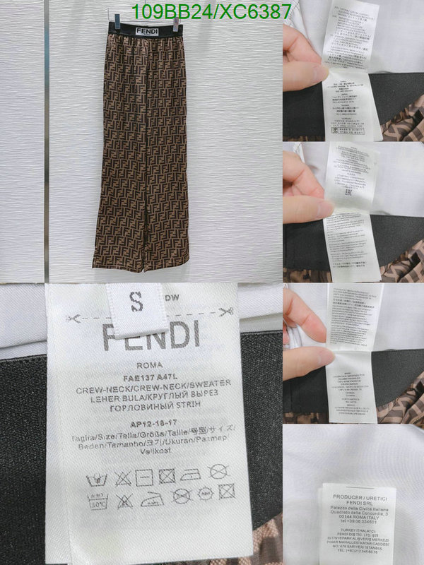 Fendi-Clothing, Code: XC6387,$: 109USD