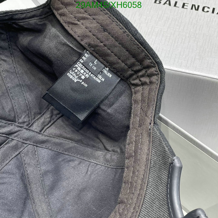 Balenciaga-Cap (Hat), Code: XH6058,$: 29USD