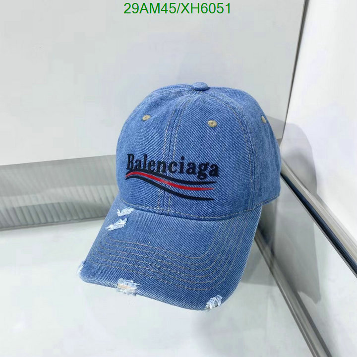 Balenciaga-Cap (Hat), Code: XH6051,$: 29USD