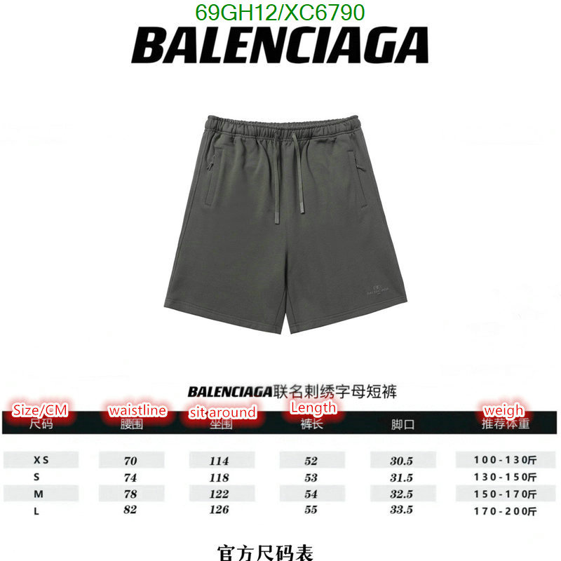 Balenciaga-Clothing Code: XC6790 $: 69USD