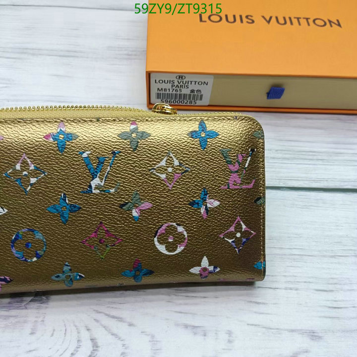 Wallet-LV Bags(4A) Code: ZT9315 $: 59USD