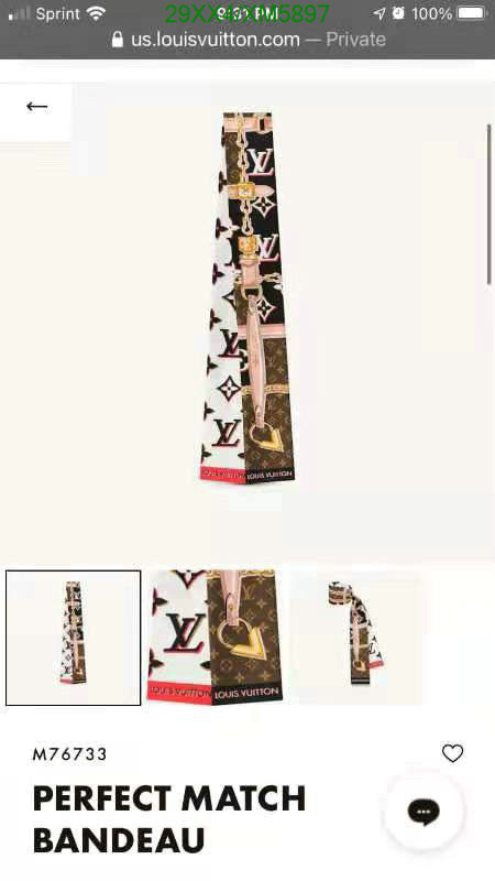 LV-Scarf, Code: XM5897,$: 29USD