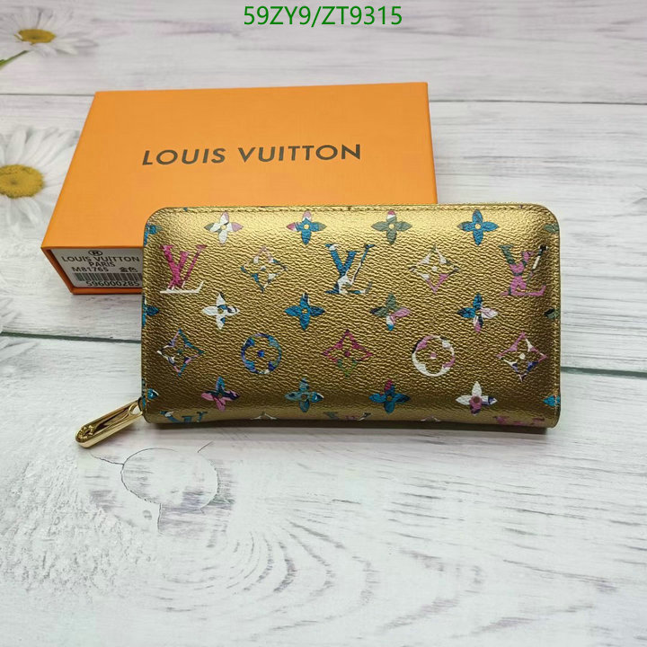 Wallet-LV Bags(4A) Code: ZT9315 $: 59USD