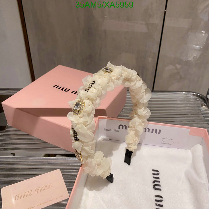 MIU MIU-Headband, Code: XA5959,$: 35USD