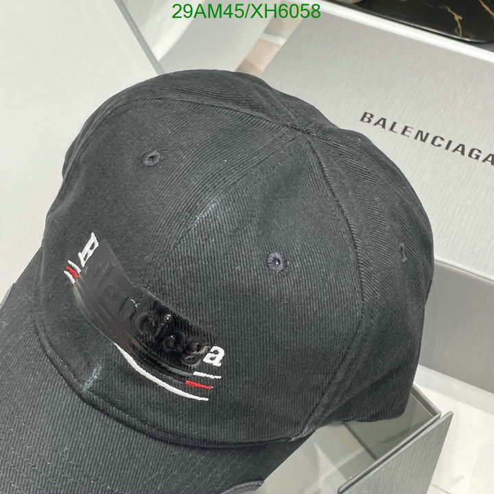 Balenciaga-Cap (Hat), Code: XH6058,$: 29USD