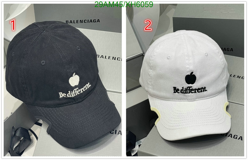 Balenciaga-Cap (Hat), Code: XH6059,$: 29USD