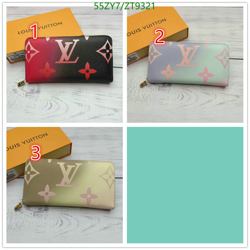 Wallet-LV Bags(4A) Code: ZT9321 $: 55USD