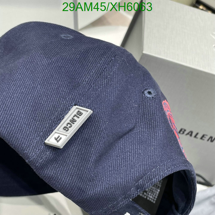 Balenciaga-Cap (Hat), Code: XH6063,$: 29USD