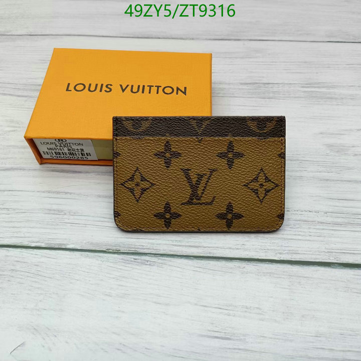 Wallet-LV Bags(4A) Code: ZT9316 $: 49USD