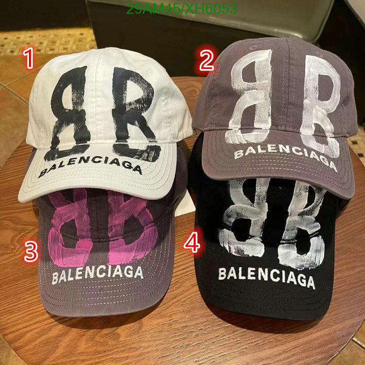 Balenciaga-Cap (Hat), Code: XH6053,$: 29USD