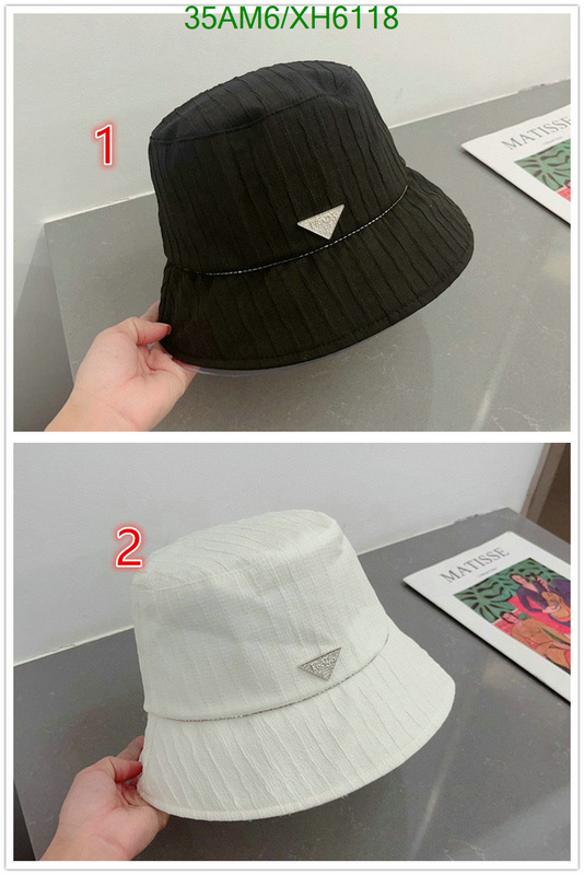 Prada-Cap (Hat), Code: XH6118,$: 35USD