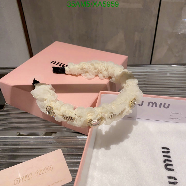 MIU MIU-Headband, Code: XA5959,$: 35USD