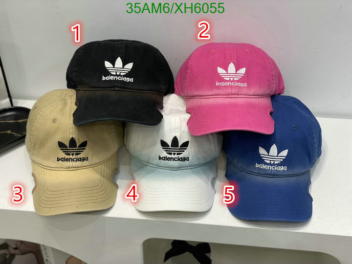 Balenciaga-Cap (Hat), Code: XH6055,$: 35USD