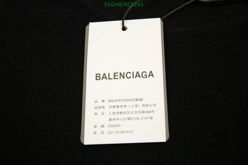 Balenciaga-Clothing Code: RC9243 $: 55USD