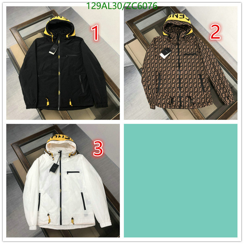 Fendi-Down jacket Men Code: ZC6076 $: 129USD