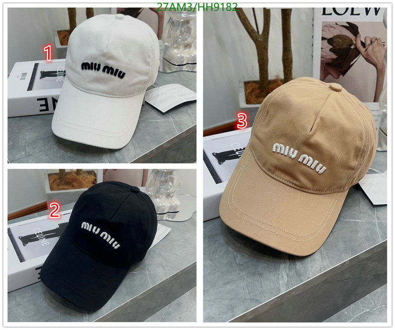 Miu Miu-Cap(Hat) Code: HH9182 $: 27USD