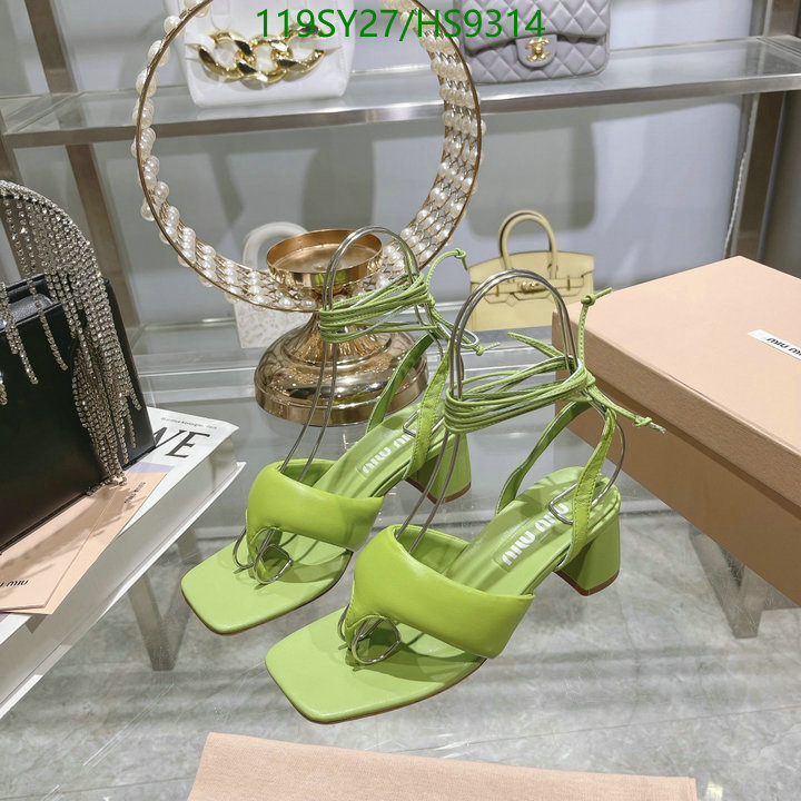 Miu Miu-Women Shoes Code: HS9314 $: 119USD