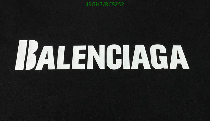 Balenciaga-Clothing Code: RC9252 $: 49USD