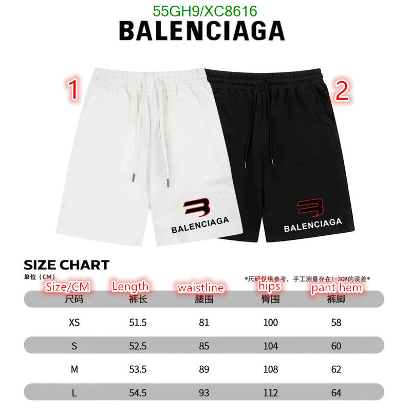 Balenciaga-Clothing Code: XC8616 $: 55USD