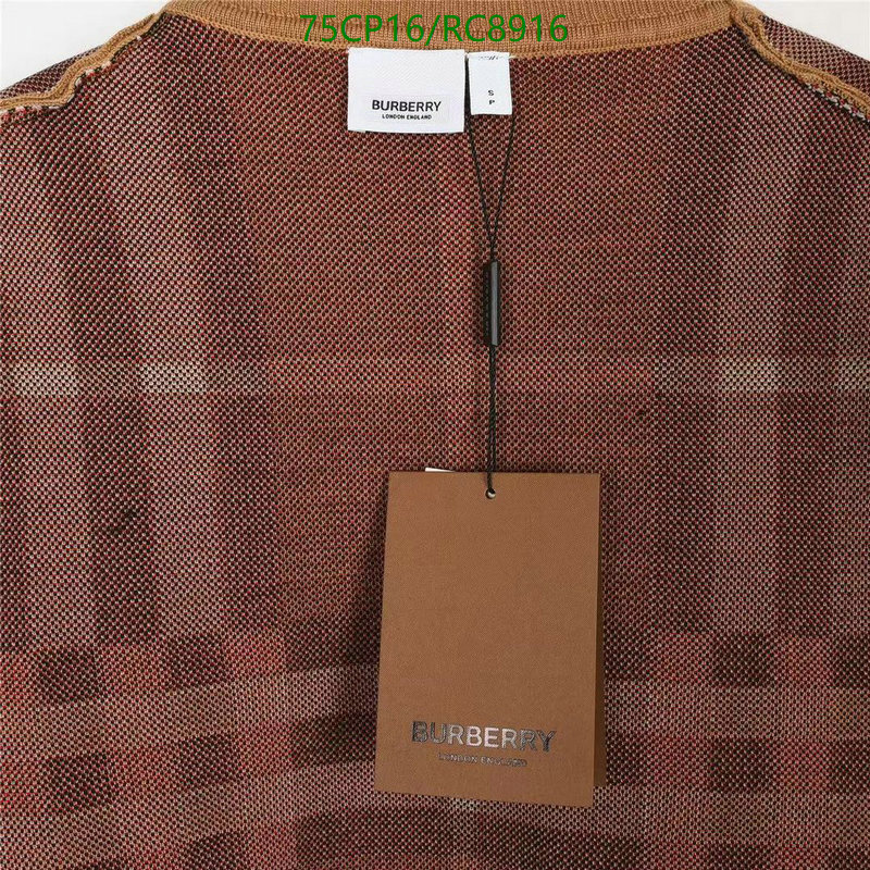 Burberry-Clothing Code: RC8916 $: 75USD